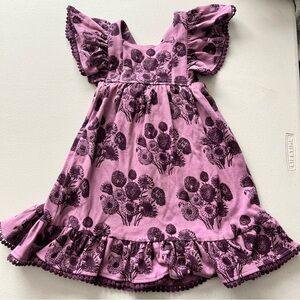 Kate QuinnFloral Purple Toddler Dress NWT